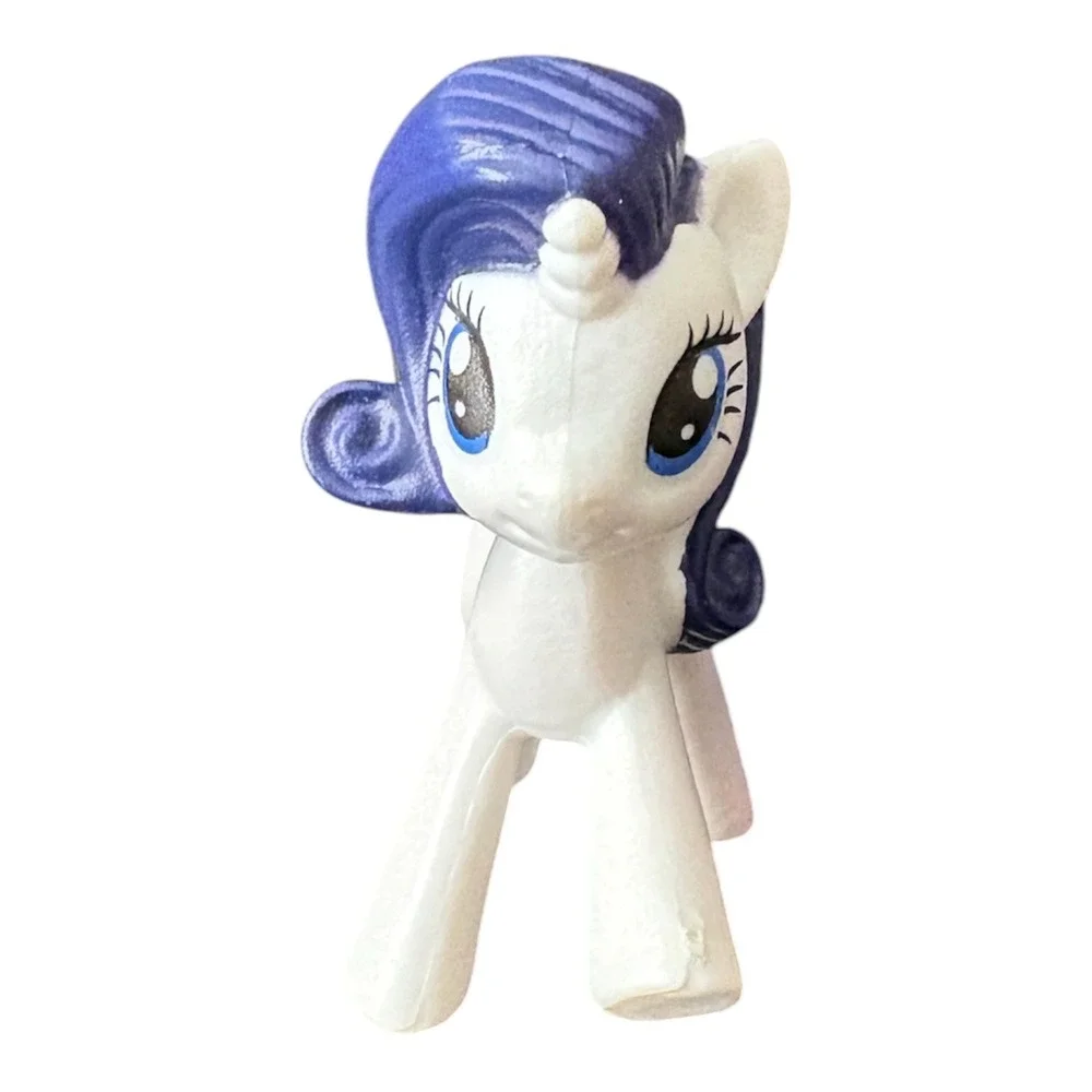 My‎ Little Pony Rarity McDonald's Happy Meal Figure White Unicorn Purple Hair 3